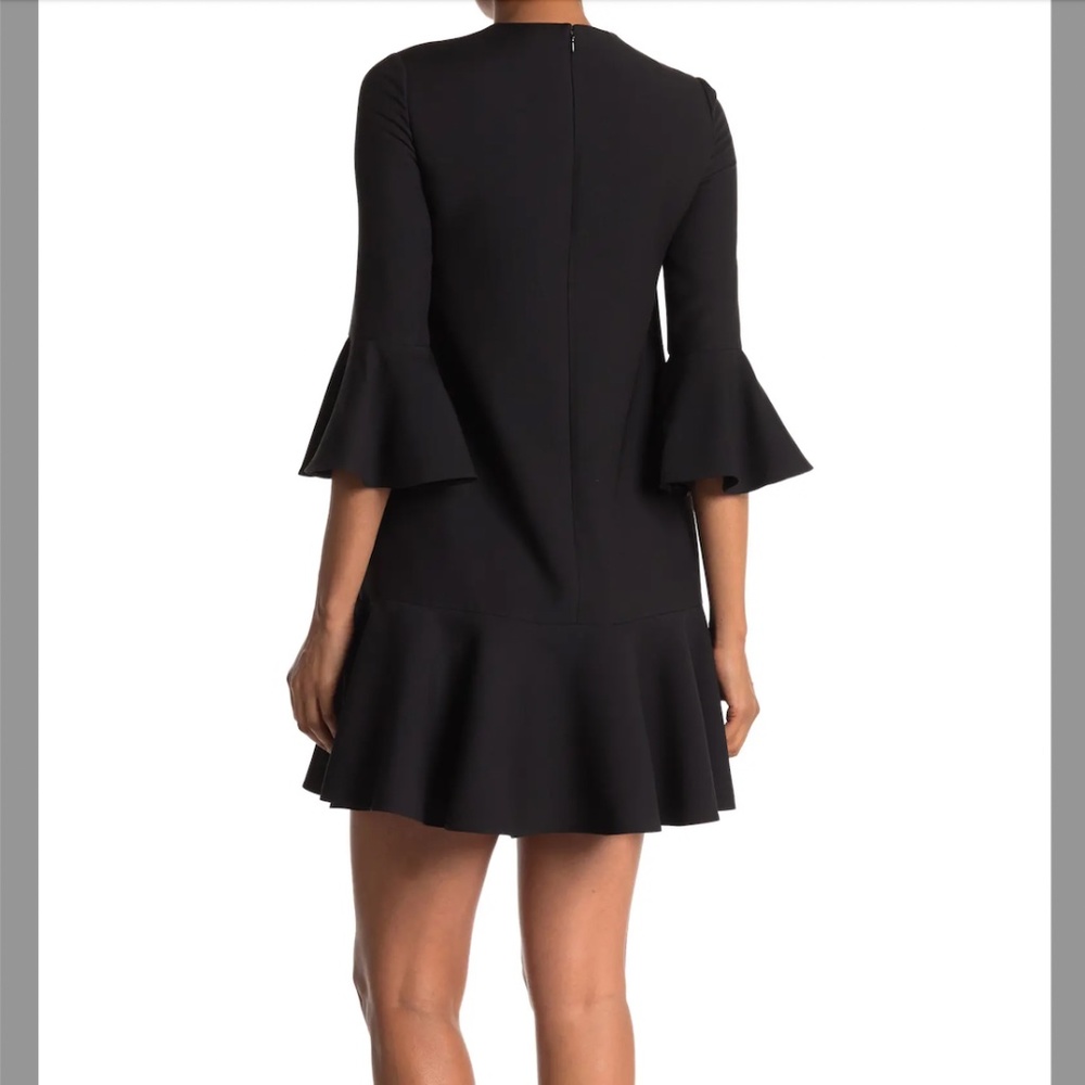 Valentino Ruffle Trim Crepe Mini Dress - Picture 10 of 11